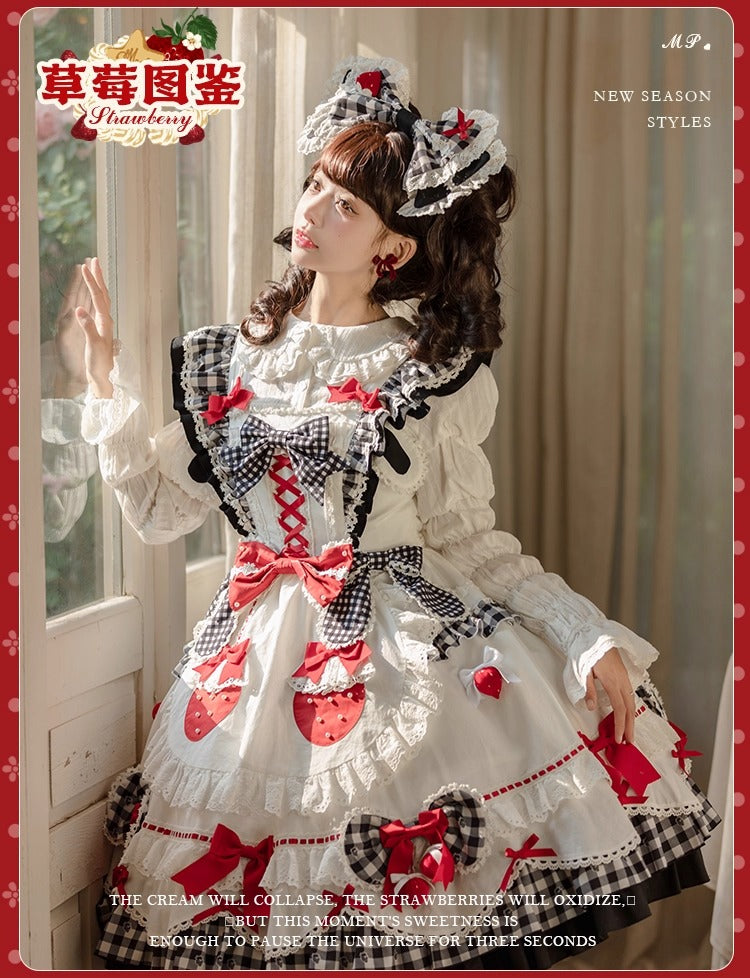 【受注予約~11/18】Strawberry Cake Illustration カーディガン・ニットトップス【花与珍珠匣】