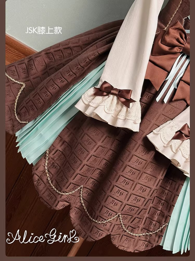 【受注予約~3/3】Chocolate Bear ジャンパースカート・スカート【Alice Girl】