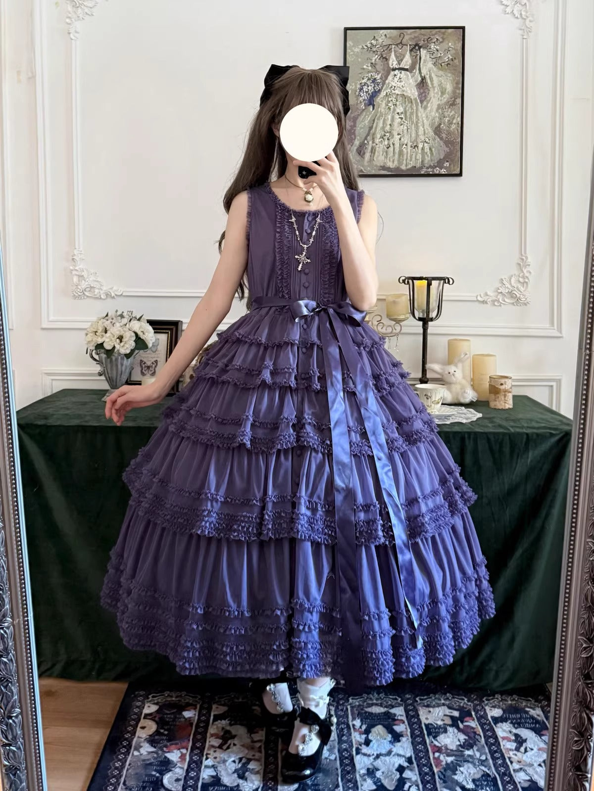 【受注予約~12/24】Lillian's Summer ジャンパースカート(タイプ2・ショート丈)【Spring Flower Language】