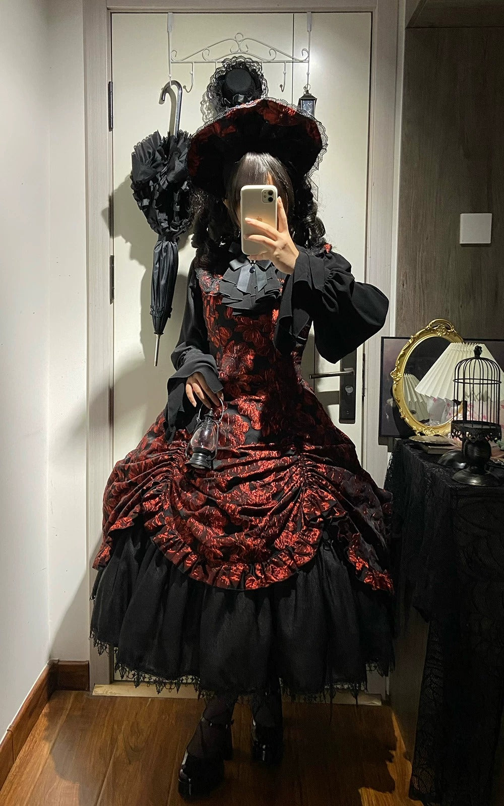 【受注予約~8/27】Midnight Lily ジャンパースカート【Miss Cube】