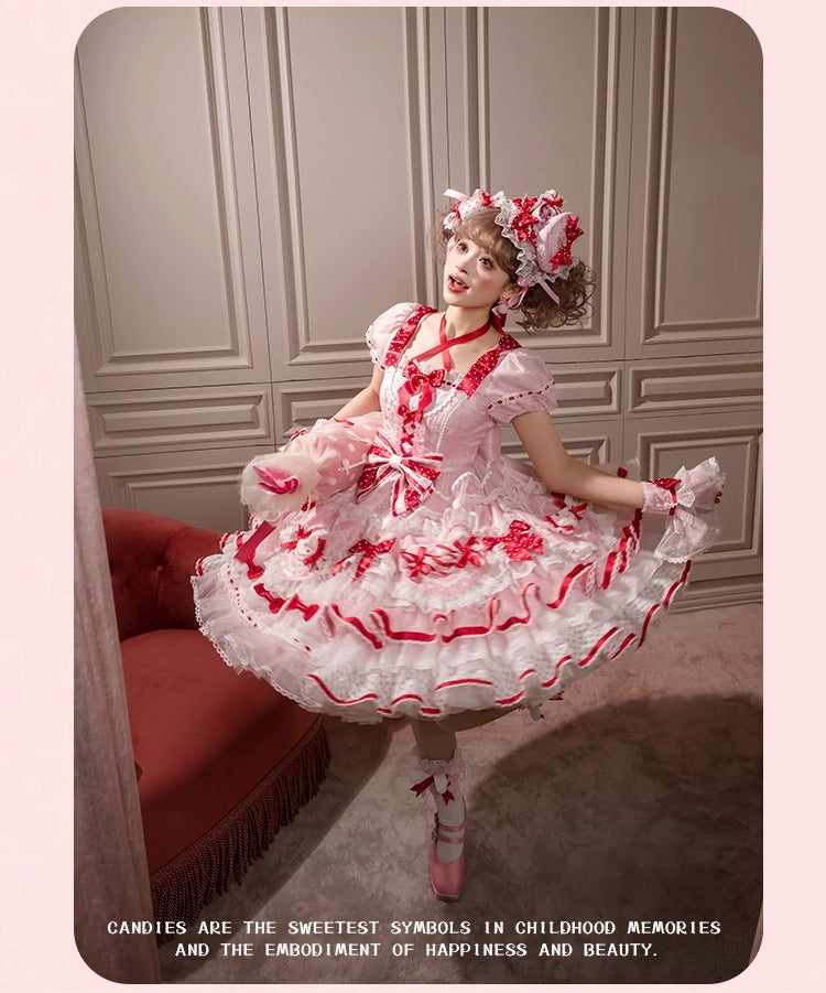 【受注予約~12/8】Candy Wrapper ワンピース【花与珍珠匣】