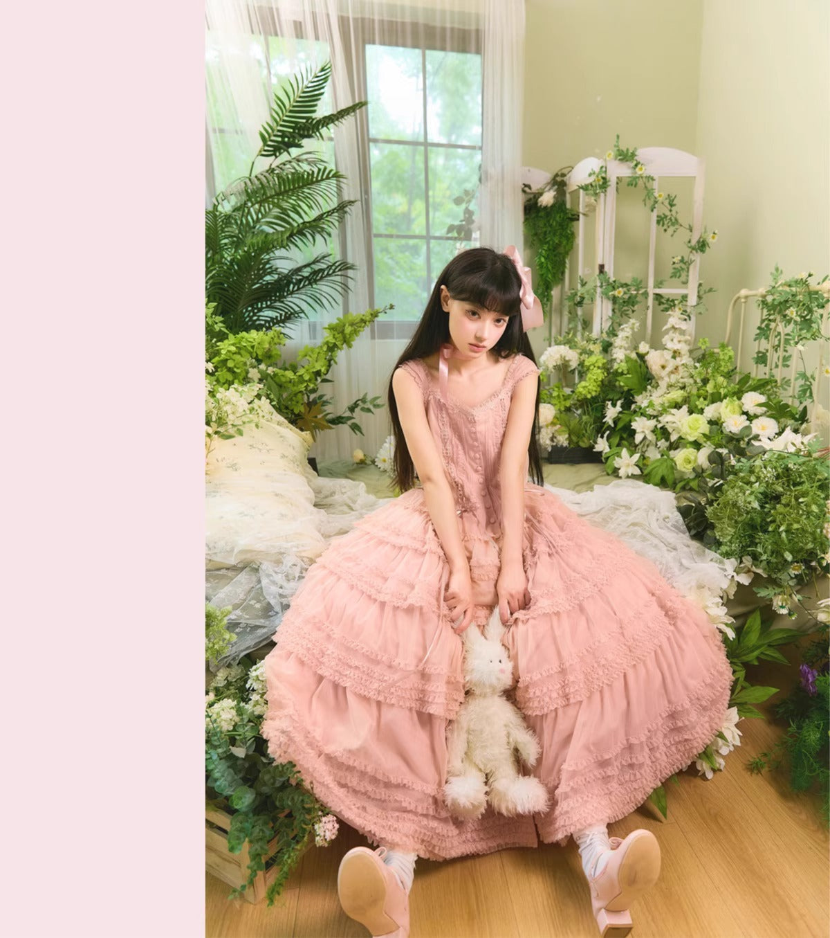 【受注予約~12/24】Lillian's Summer ジャンパースカート(タイプ1・ロング丈)【Spring Flower Language】