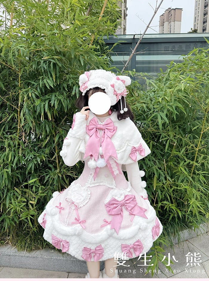 【受注予約~10/23】Frosted Sugar Rabbit ジャンパースカート・サロペット【双生小熊】