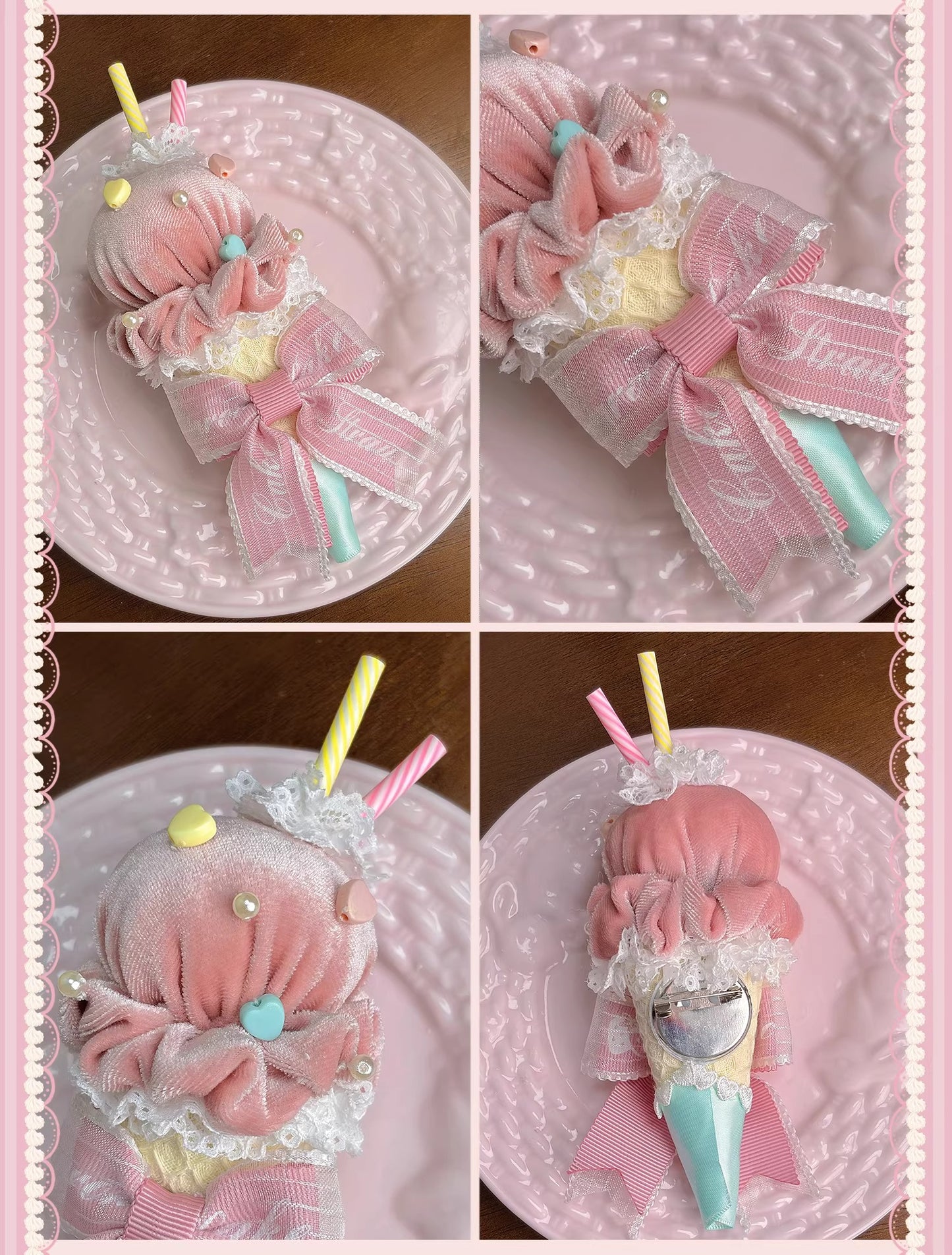 【受注予約~4/27】Pastel Macarons アクセサリー【双生小熊】