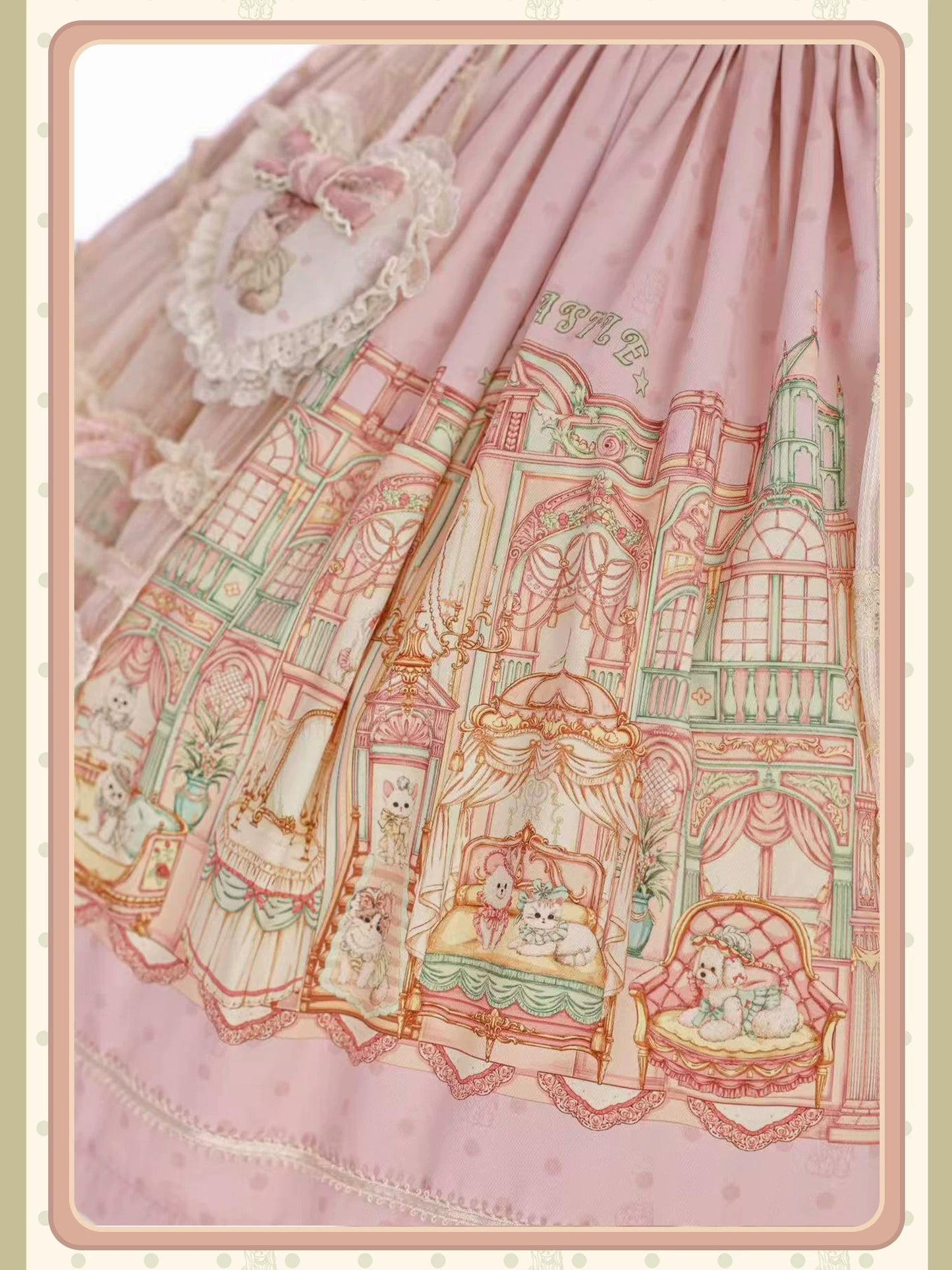 【受注予約~9/6】Fluffy Cat Castle ワンピース・ジャンパースカート【Alice Girl】