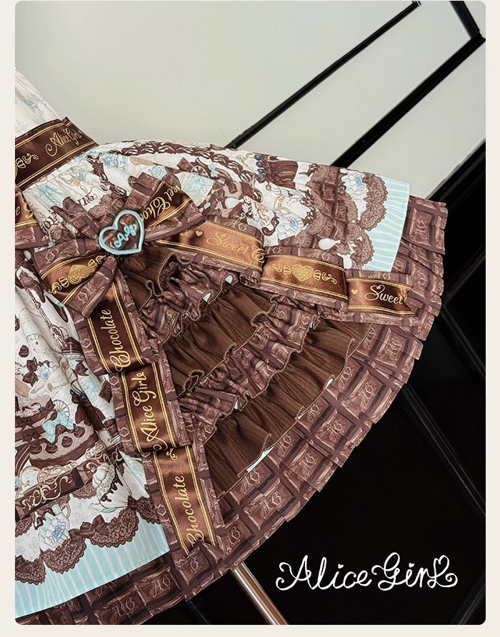 【受注予約~10/8】Chocolate Bear ジャンパースカート・サロペット【Alice Girl】