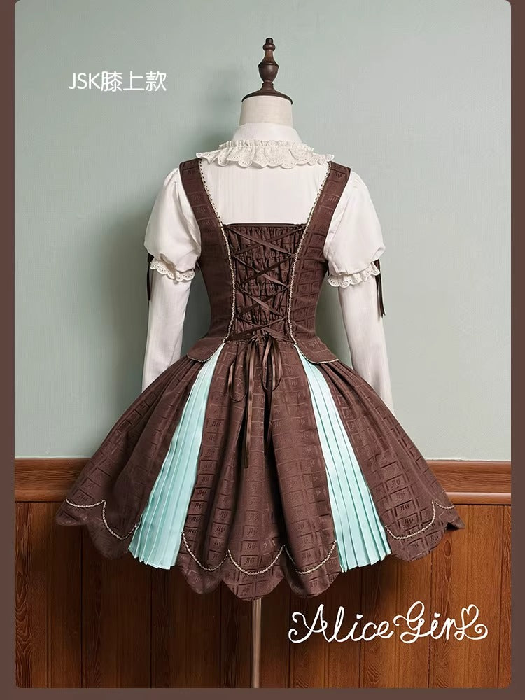 【受注予約~3/3】Chocolate Bear ジャンパースカート・スカート【Alice Girl】