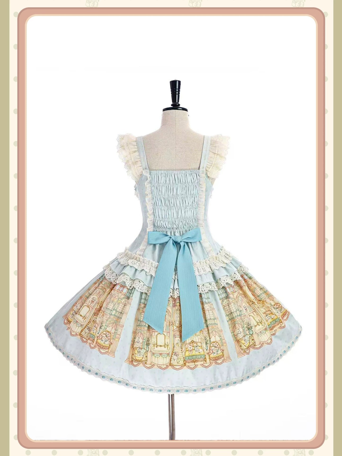 【受注予約~9/6】Fluffy Cat Castle ワンピース・ジャンパースカート【Alice Girl】