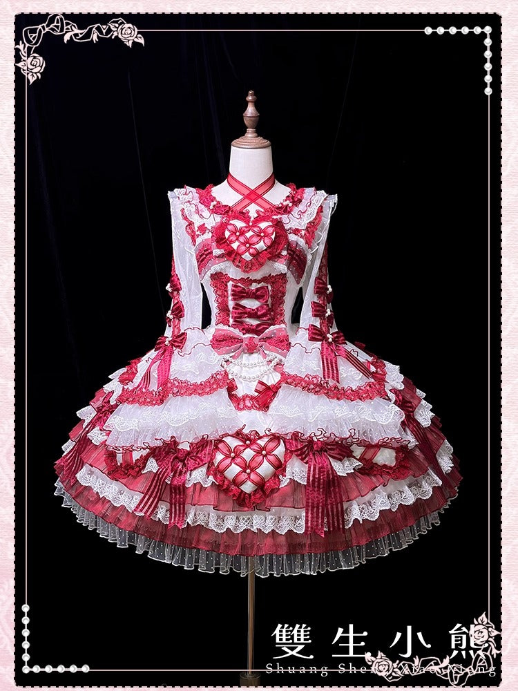 【受注予約~12/25】Love Heart ブラウス【双生小熊】