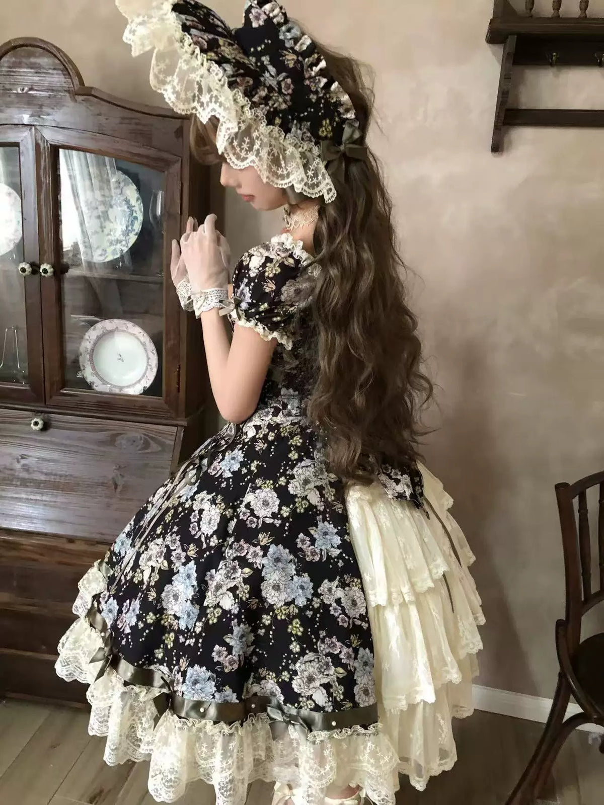 【受注予約~10/6】月下香 ワンピース【sara bell】