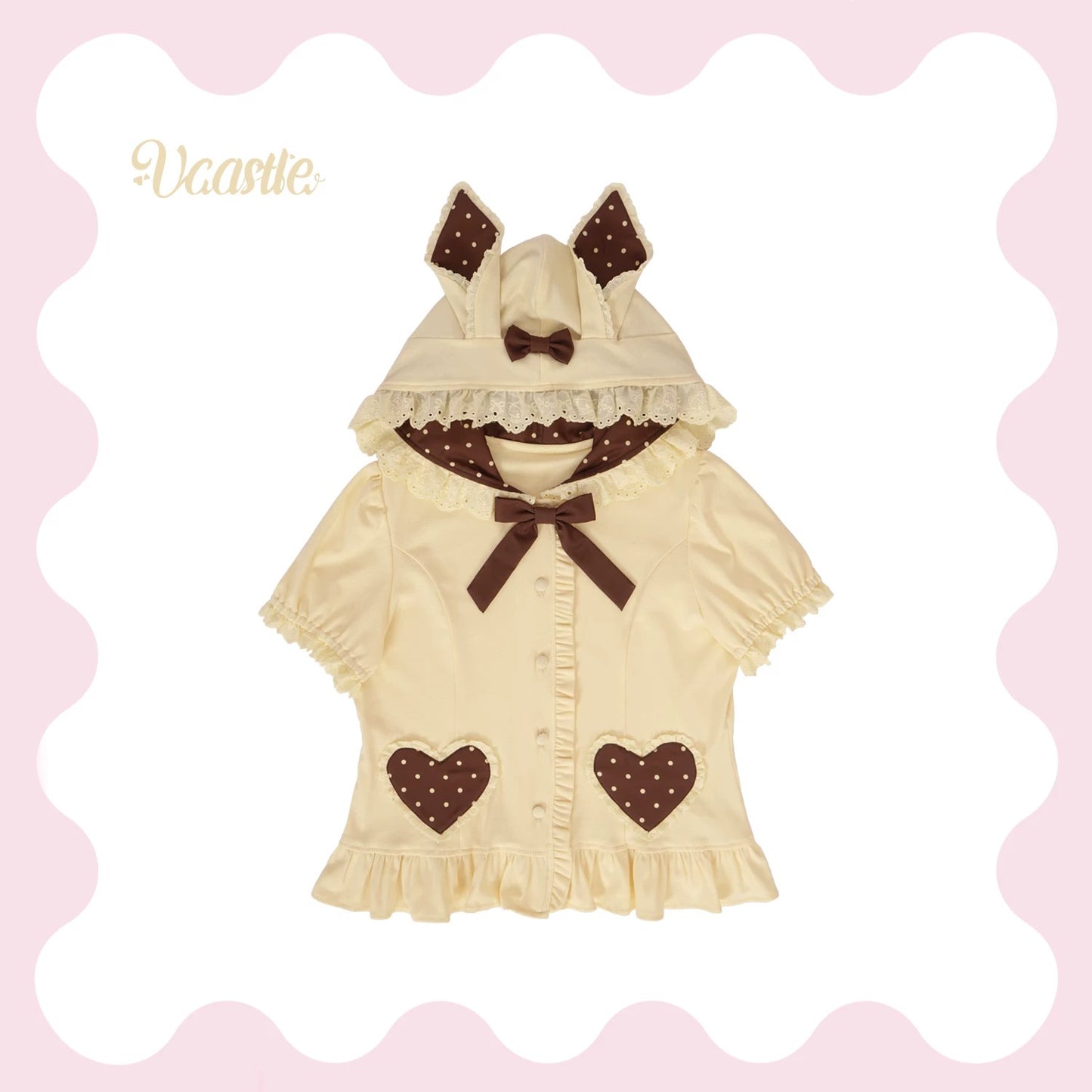 【受注予約~8/2】Bunny Snow Cracker カットカーディガン【VCastle】
