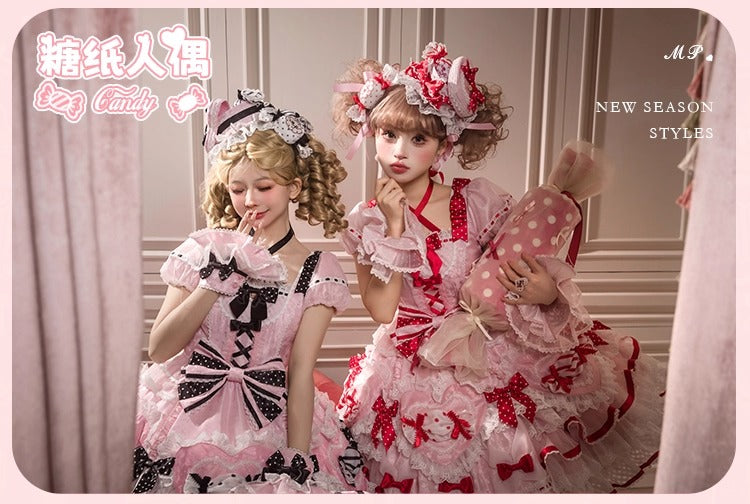 【受注予約~12/8】Candy Wrapper ワンピース【花与珍珠匣】