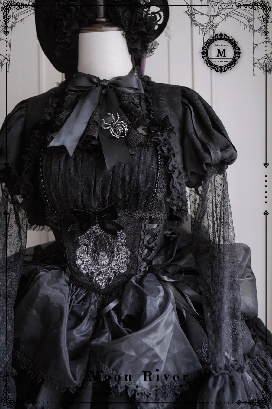 【受注予約~12/11】月光蜘蛛 ケープ・ボレロ【Moon River】