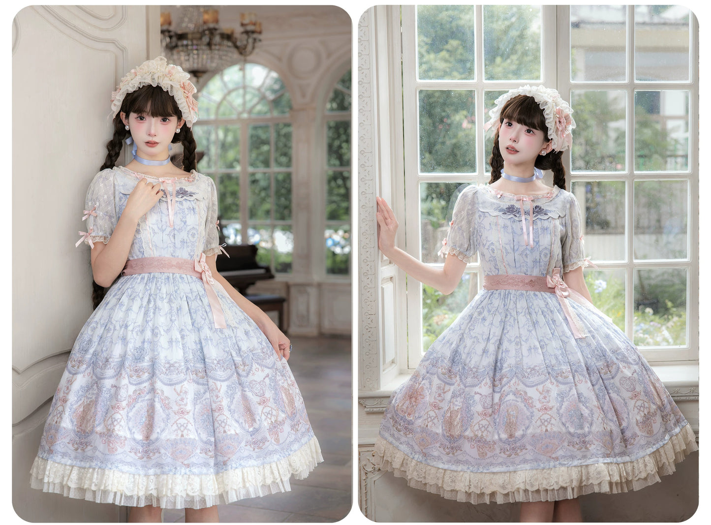 【受注予約~9/13】Scent of Roses ワンピース・ジャンパースカート【LittlePlum】