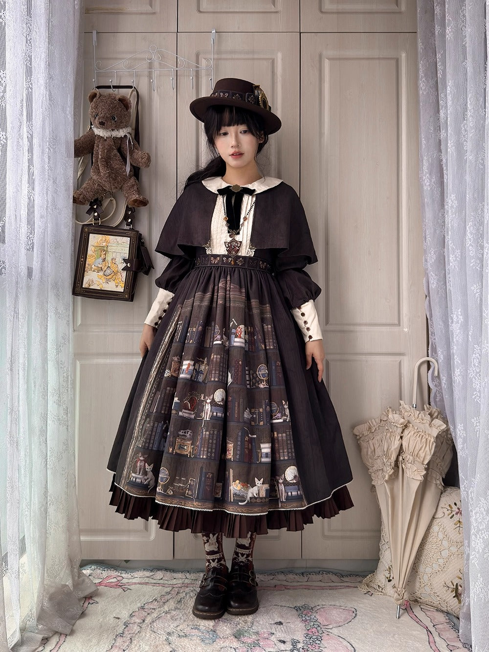 【受注予約~11/6】German Bookshelf ワンピース【Miss Point】