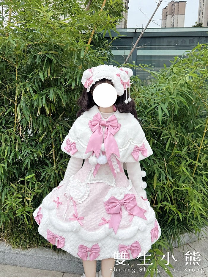 【受注予約~10/23】Frosted Sugar Rabbit ジャンパースカート・サロペット【双生小熊】