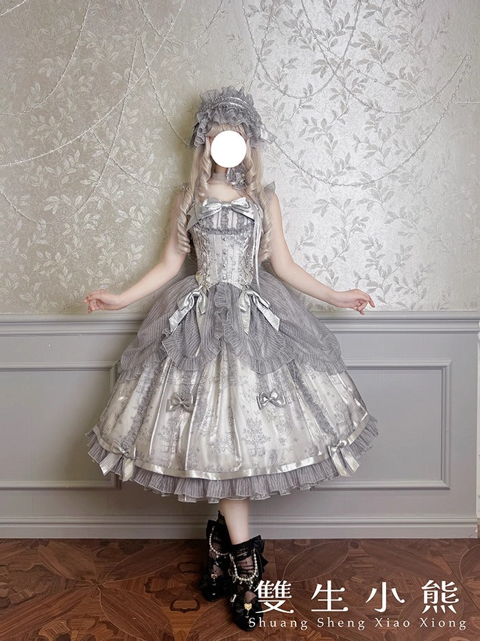 【受注予約~9/11】Gilded Dream ジャンパースカート【双生小熊】