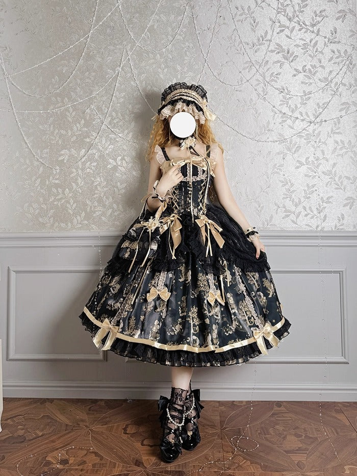 【受注予約~9/11】Gilded Dream ジャンパースカート【双生小熊】