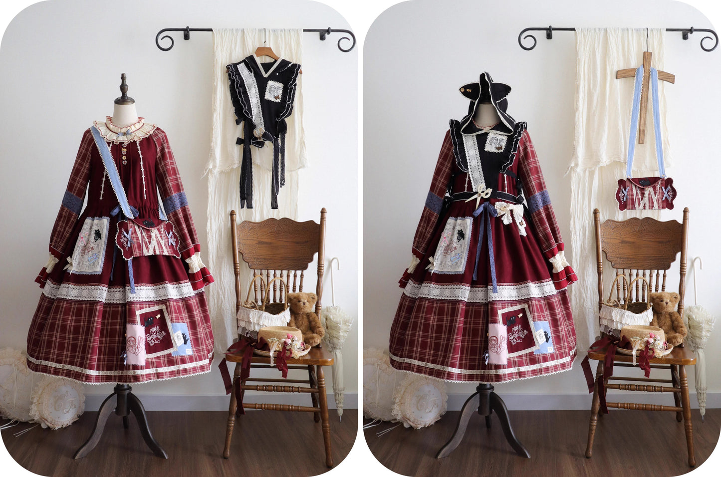 【受注予約~11/18】黒猫裁縫教室 フルセット【Peony】