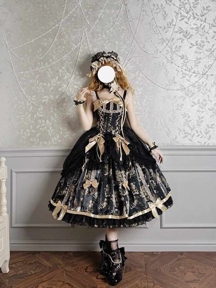 【受注予約~9/11】Gilded Dream ジャンパースカート【双生小熊】