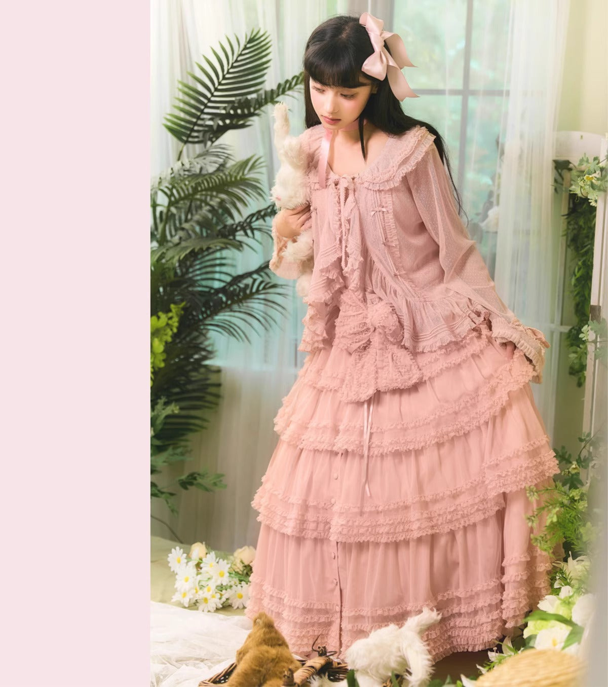 【受注予約~12/24】Lillian's Summer ジャンパースカート(タイプ1・ショート丈)【Spring Flower Language】