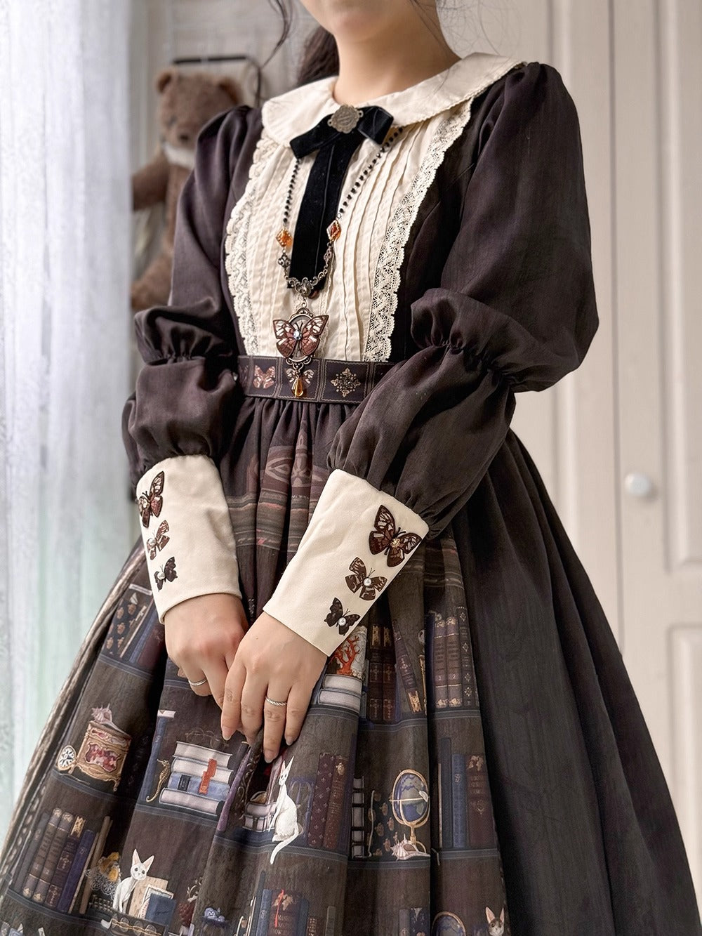 【受注予約~11/6】German Bookshelf ワンピース【Miss Point】