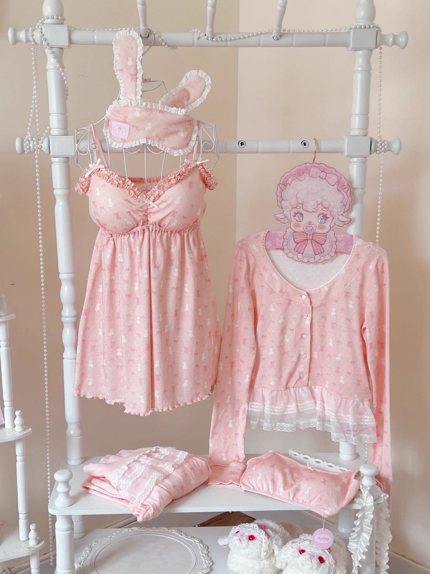 リボンナイトウェア【Sheep Puff】