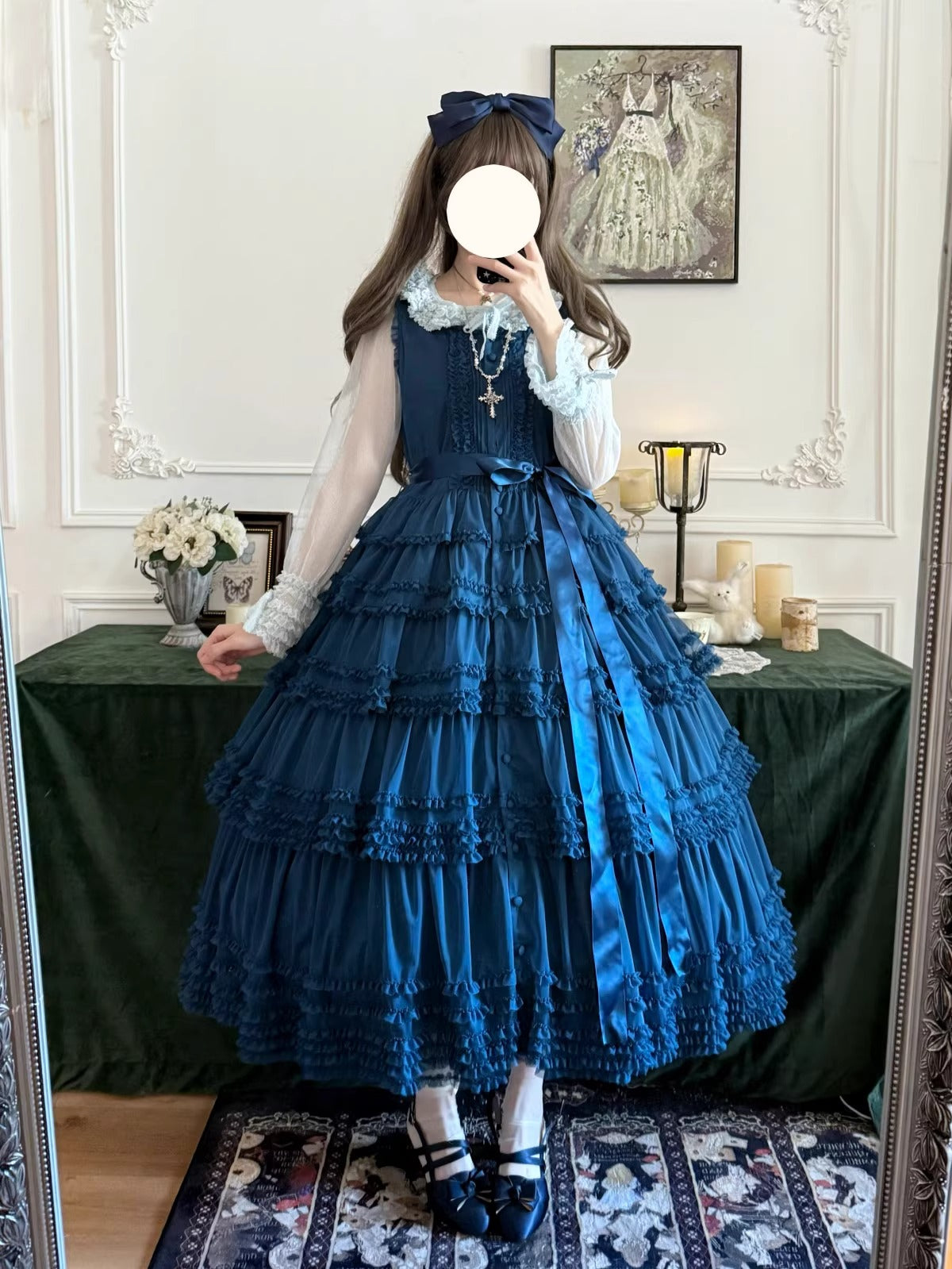 【受注予約~12/24】Lillian's Summer ジャンパースカート(タイプ2・ロング丈)【Spring Flower Language】