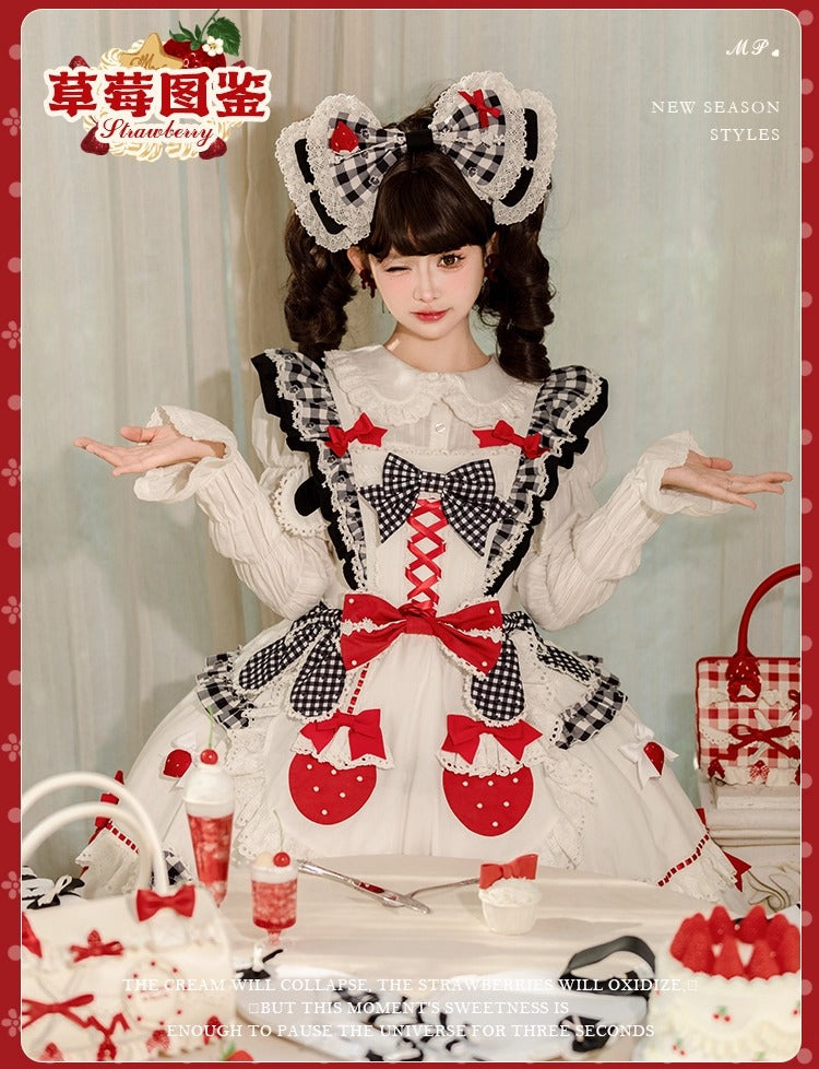 【受注予約~11/18】Strawberry Cake Illustration カーディガン・ニットトップス【花与珍珠匣】