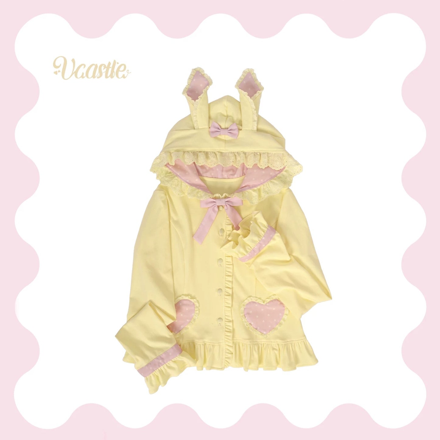 【受注予約~8/2】Bunny Snow Cracker カットカーディガン【VCastle】