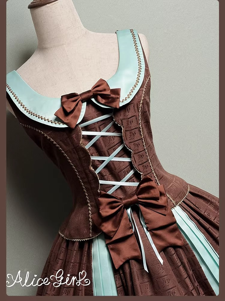 【受注予約~3/3】Chocolate Bear ジャンパースカート・スカート【Alice Girl】