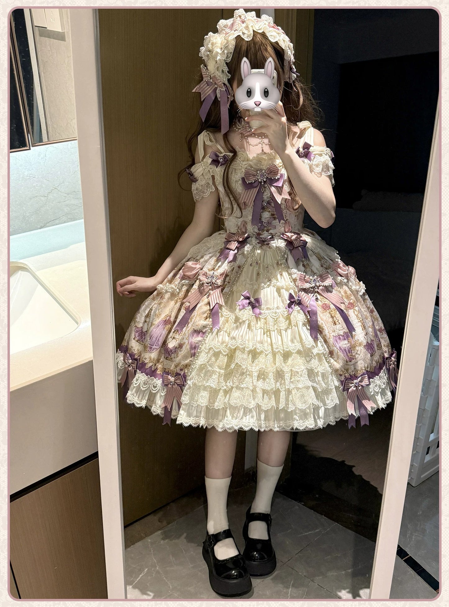 【受注予約~6/16】Antique Jewel Fragrance ジャンパースカート・フルセット【双生小熊】