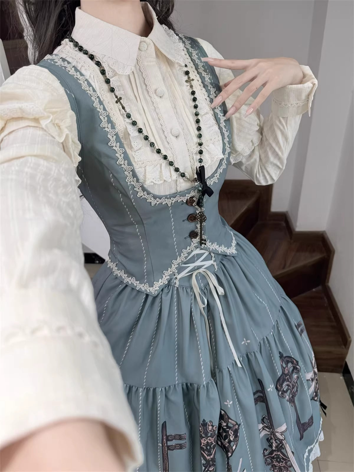 【受注予約~3/18】Secret key ベスト・ブラウス・スカート【Uncle's Workshop】