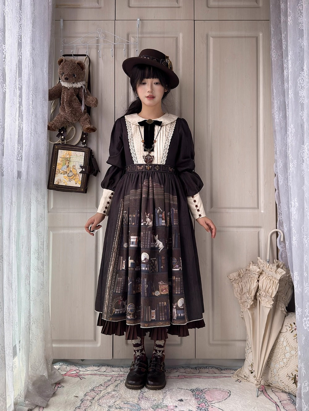 【受注予約~11/6】German Bookshelf ワンピース【Miss Point】