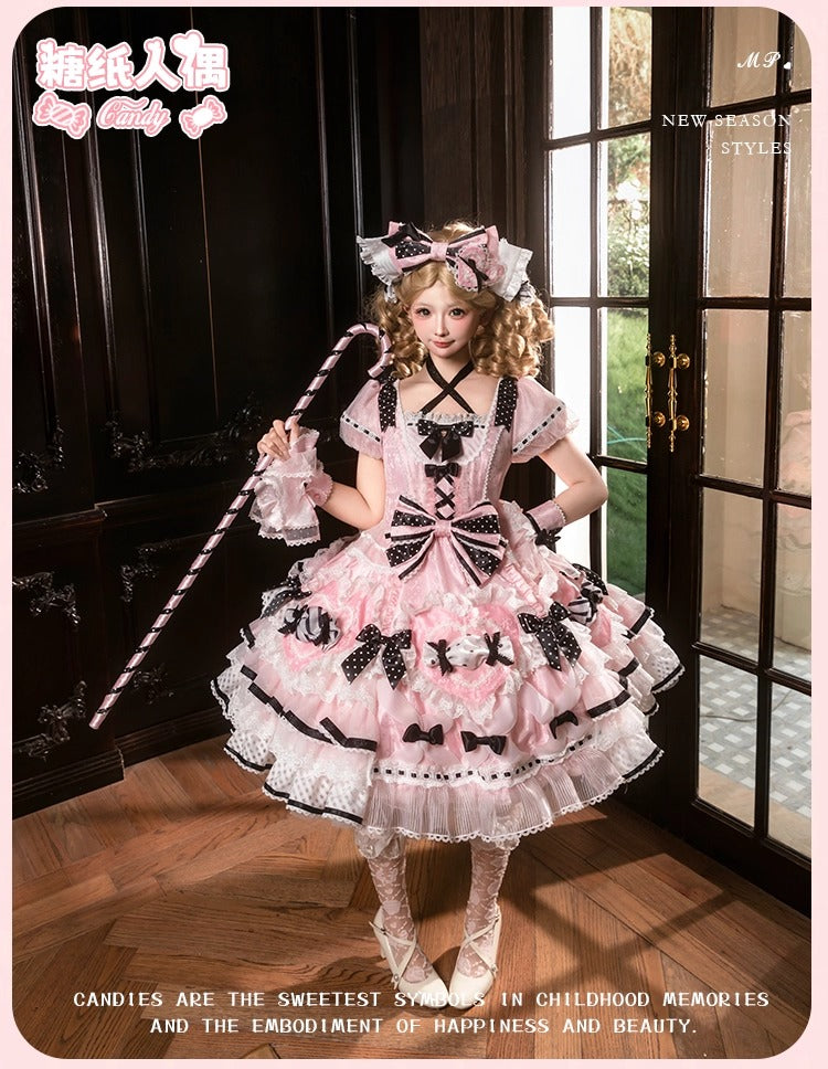 【受注予約~12/8】Candy Wrapper ワンピース【花与珍珠匣】