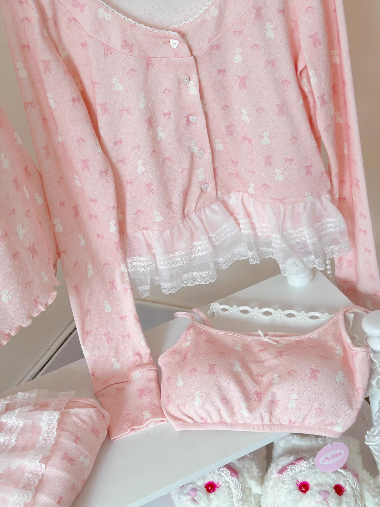 リボンナイトウェア【Sheep Puff】