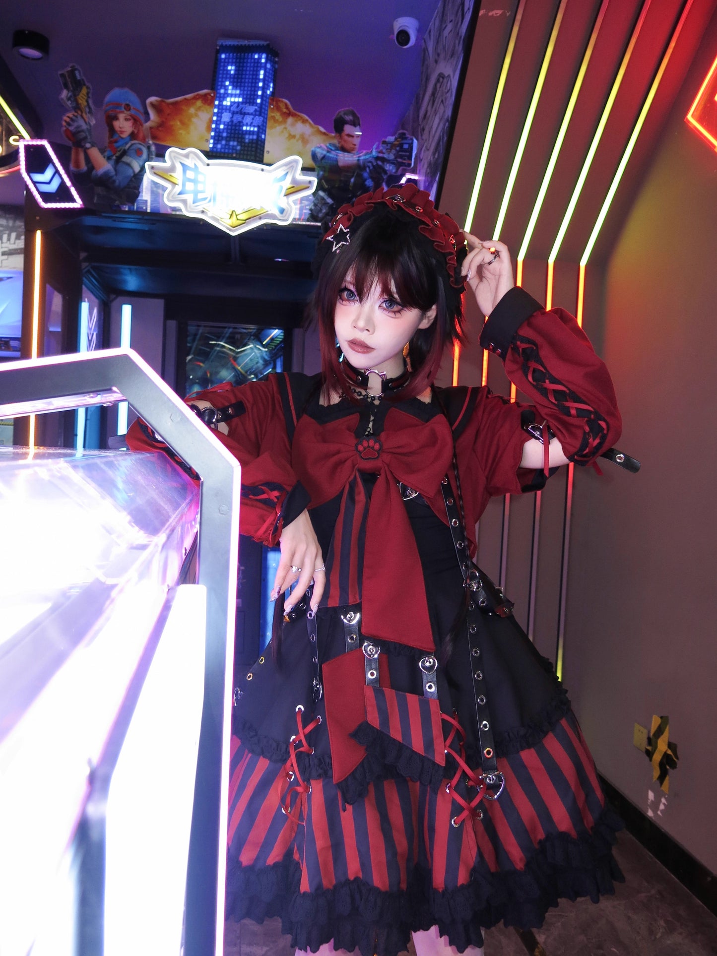 【受注予約~10/6】水色キャット フルセット(レッド・パープル)【Sakura】