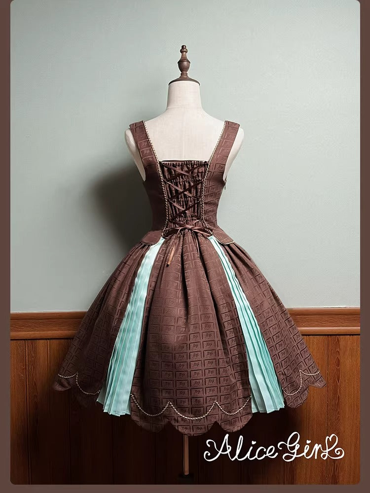 【受注予約~3/3】Chocolate Bear ジャンパースカート・スカート【Alice Girl】