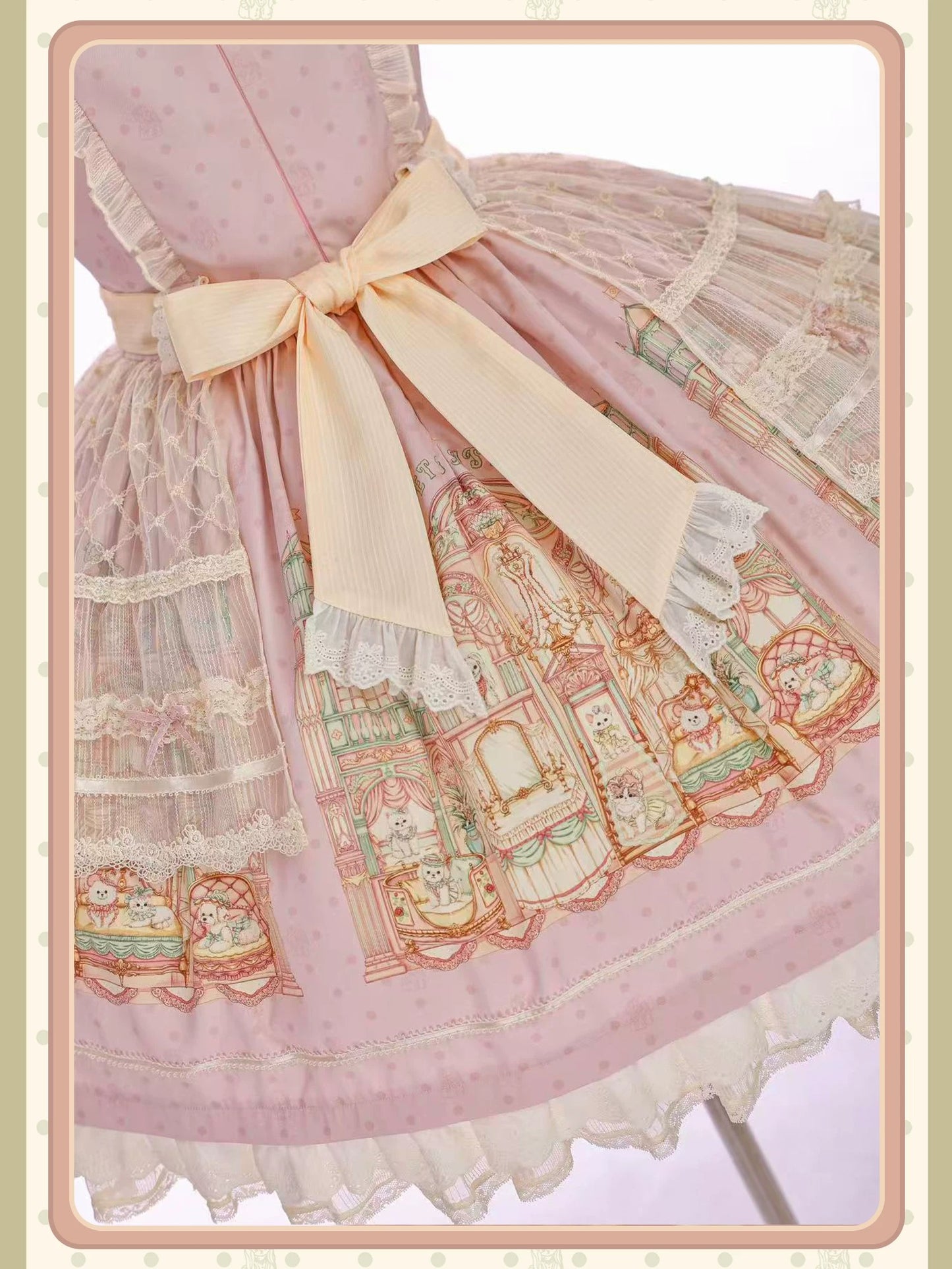 【受注予約~9/6】Fluffy Cat Castle ワンピース・ジャンパースカート【Alice Girl】