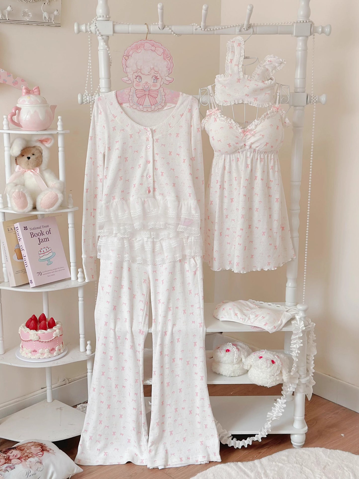 リボンナイトウェア【Sheep Puff】