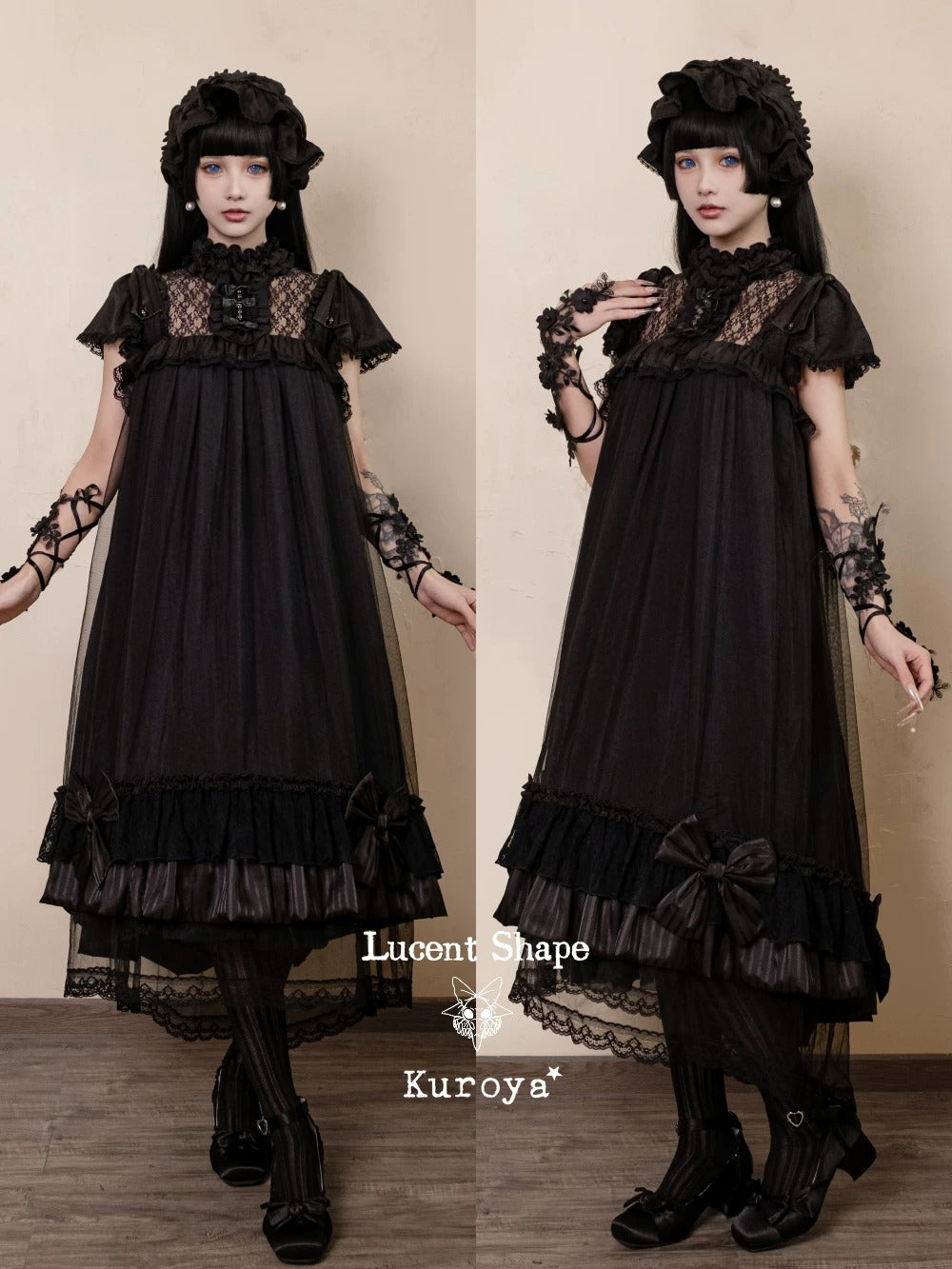 【受注予約~6/3】Lucent Shape ワンピース【Kuroya】