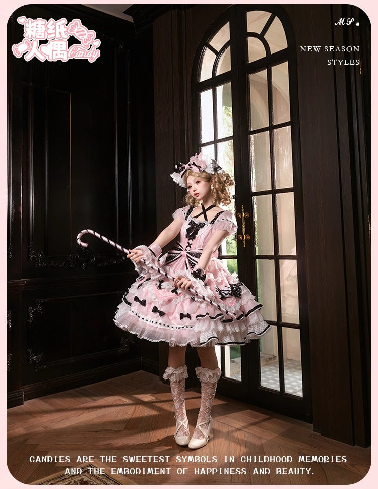 【受注予約~12/8】Candy Wrapper ワンピース【花与珍珠匣】