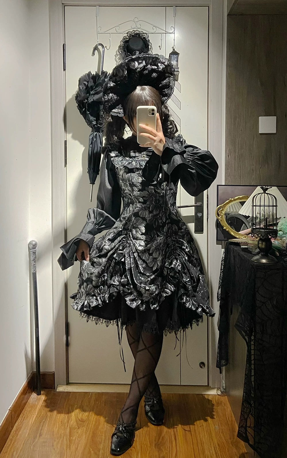 【受注予約~8/27】Midnight Lily ジャンパースカート【Miss Cube】