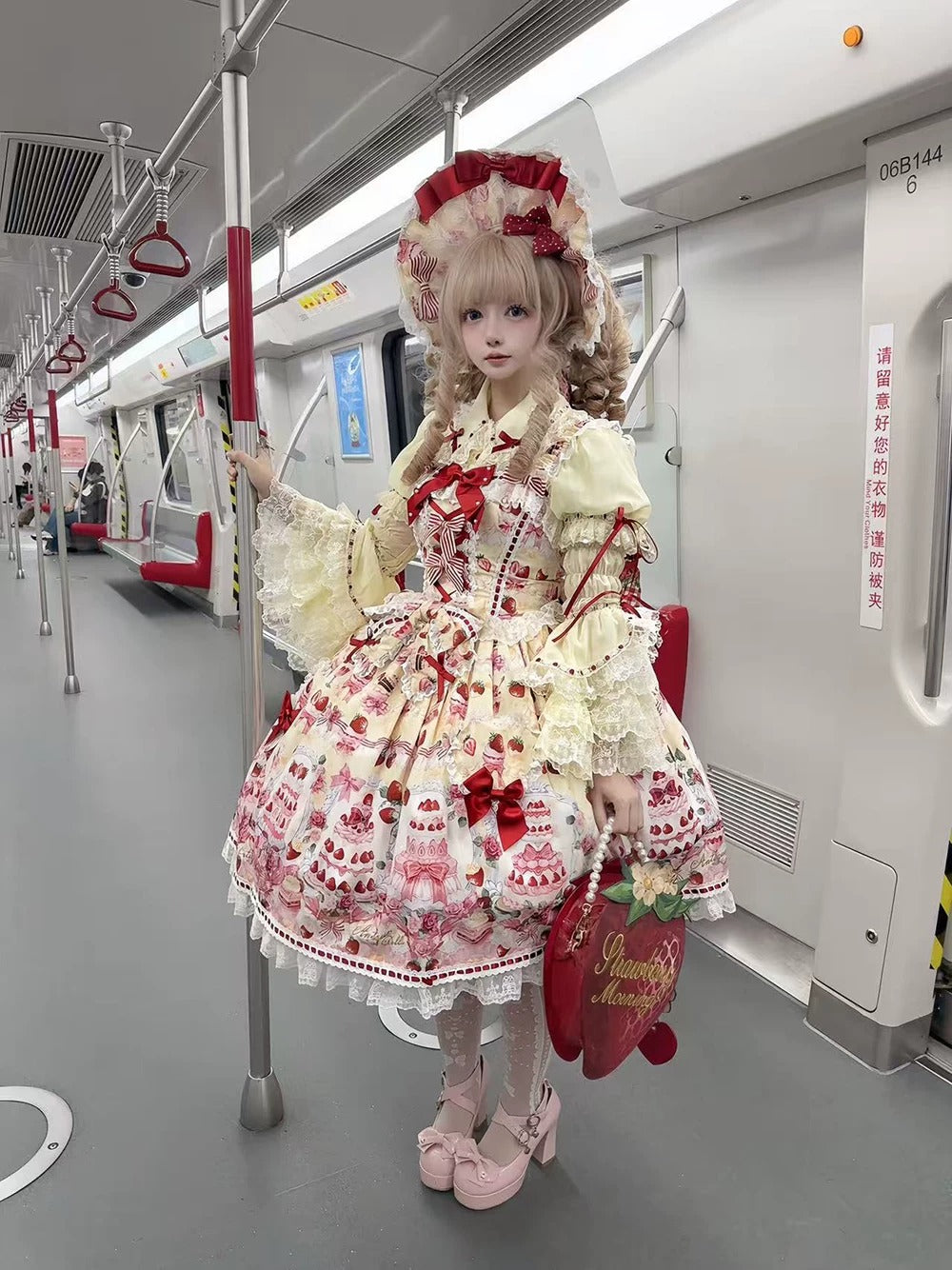 【受注予約~9/28】イチゴと花束 3.0 ブラウス【Antique Doll】