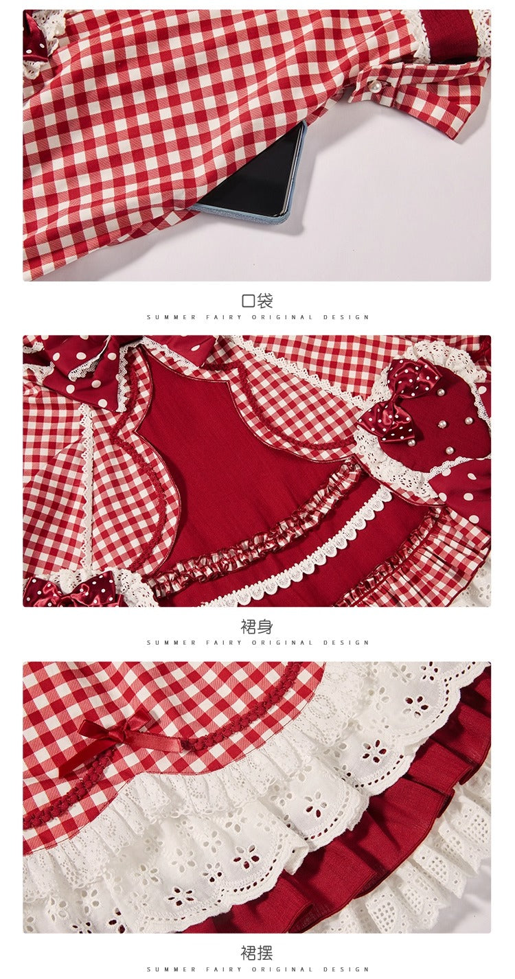 【受注予約~8/28】Strawberry momo Party ジャンパースカート【仲夏物語】