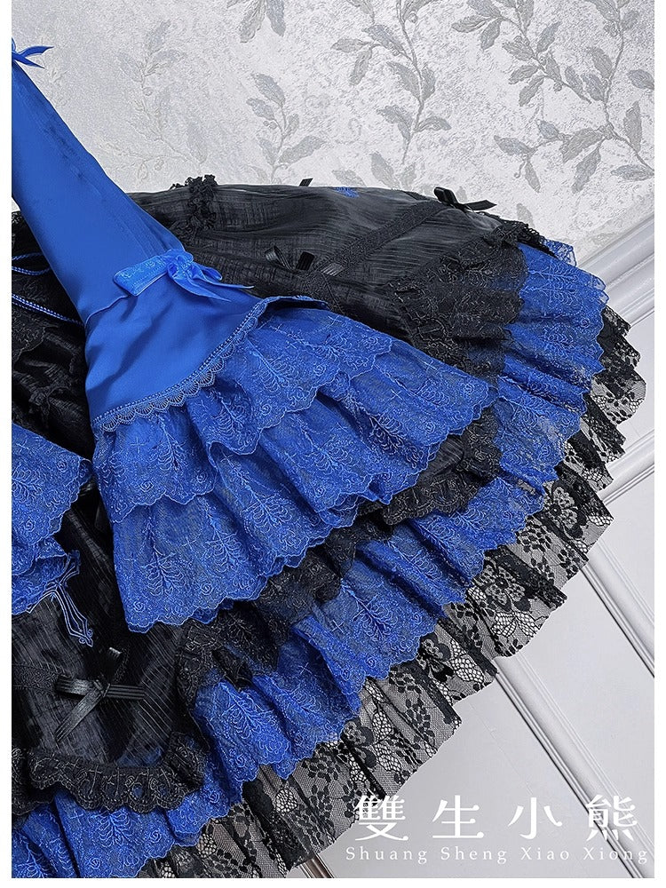 【受注予約~12/8】Black Mist Feast ブラウス・ケープ【双生小熊】