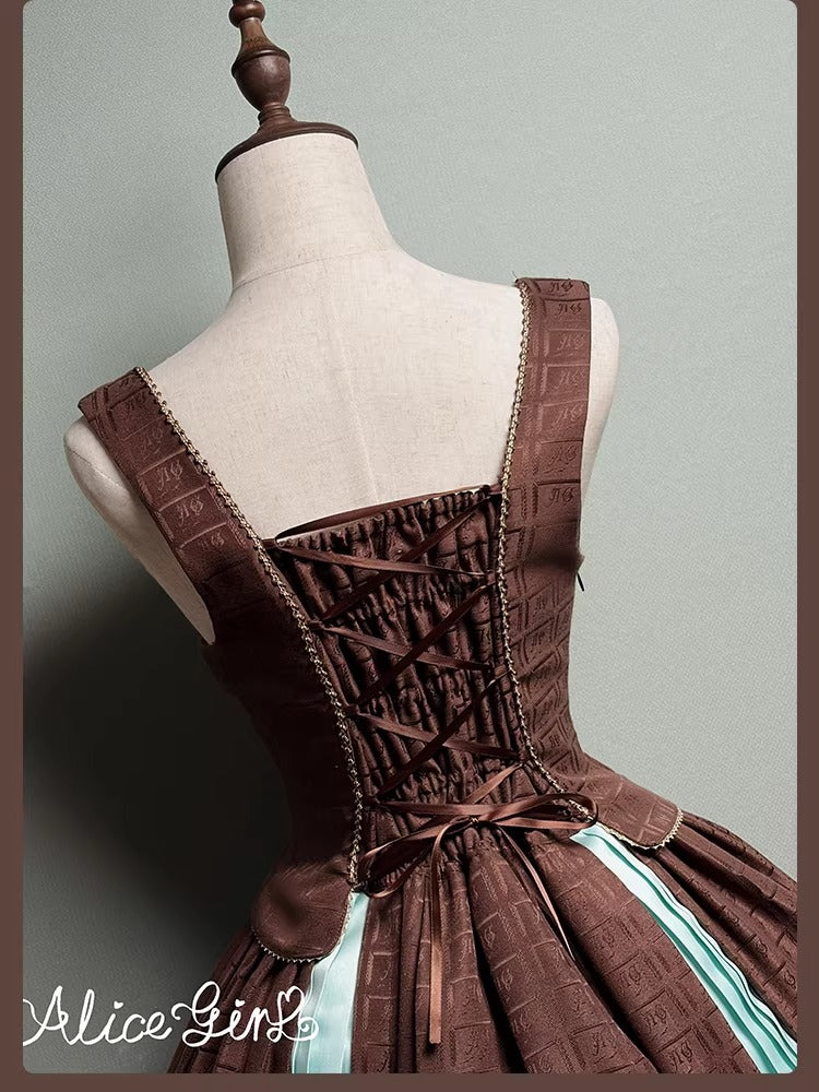 【受注予約~3/3】Chocolate Bear ジャンパースカート・スカート【Alice Girl】