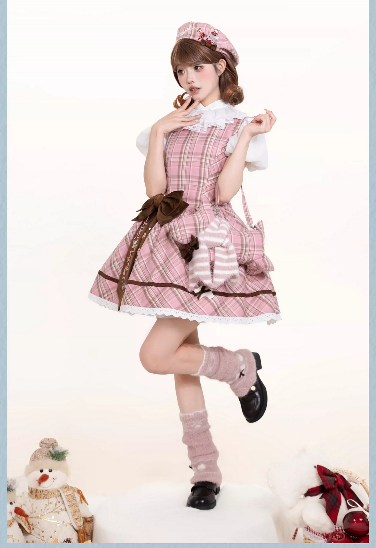【受注予約~10/14】Puppy and WoolBall 2026ver. ジャンパースカート・サロペット【iris de nuit】
