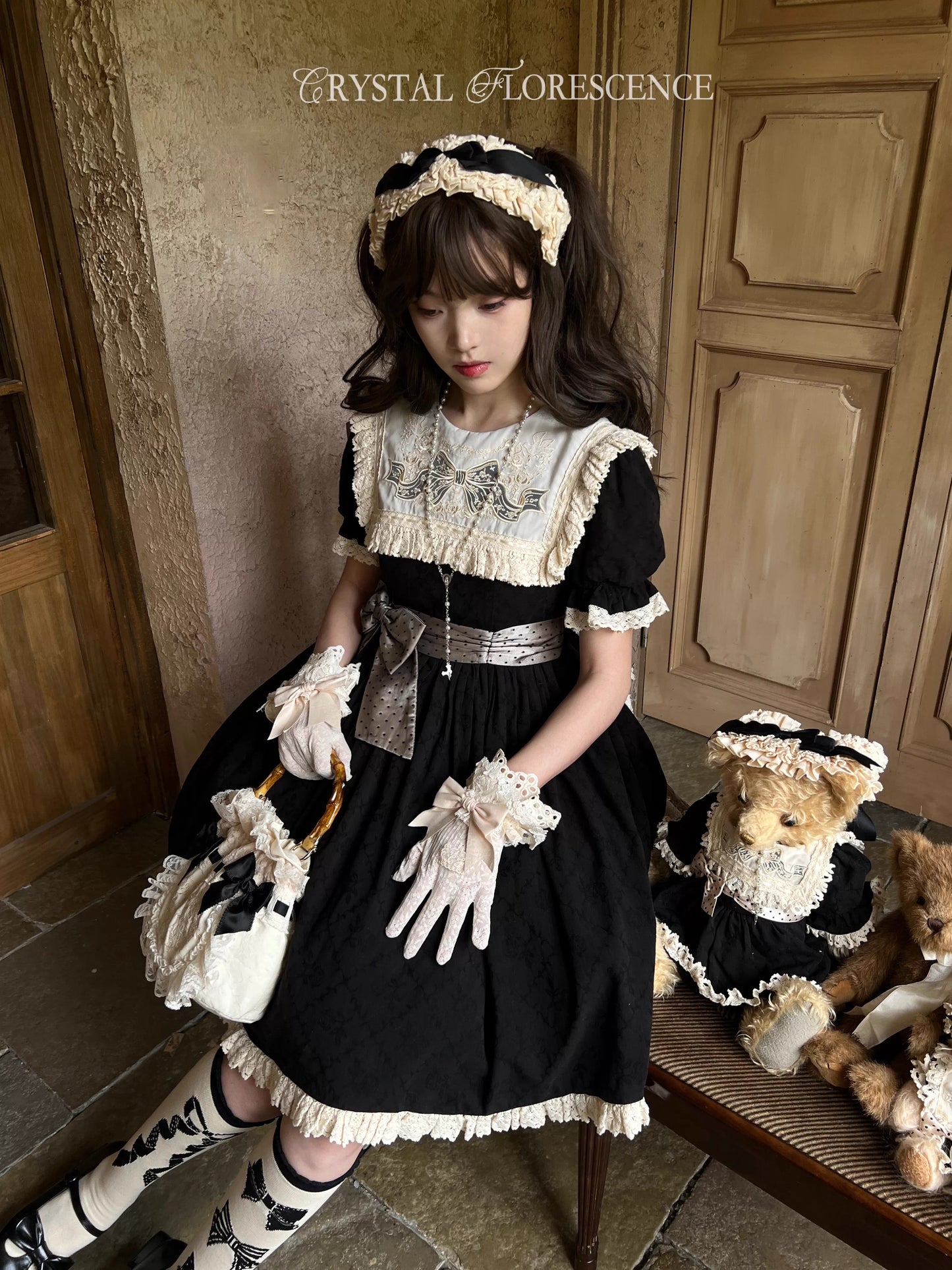 【受注予約~3/4】Amber Heart ワンピース【玻璃花信】