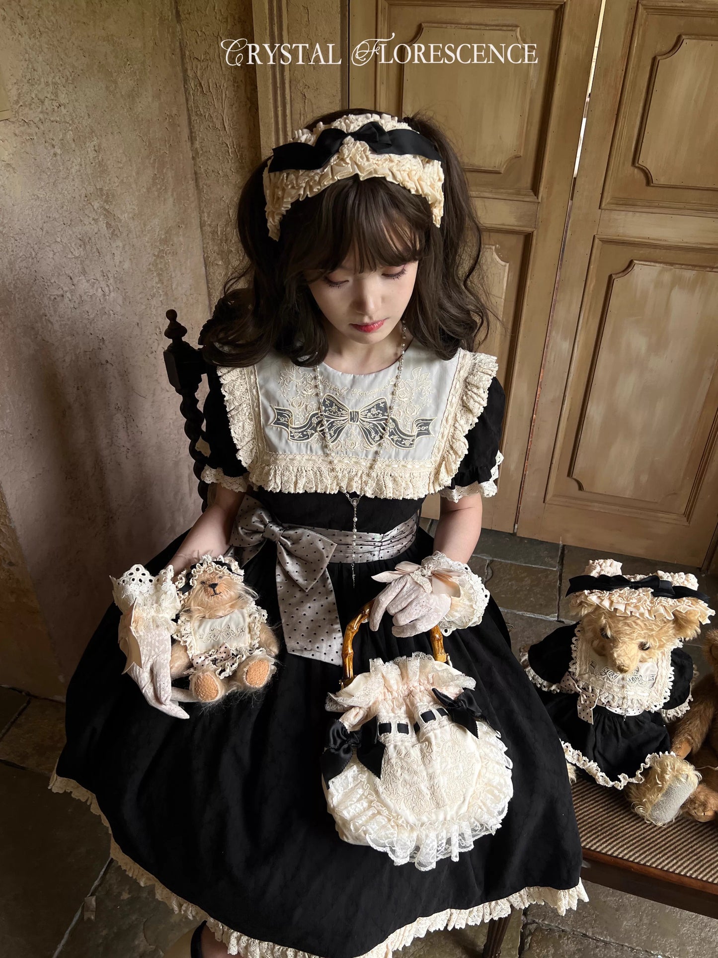【受注予約~3/4】Amber Heart ワンピース【玻璃花信】